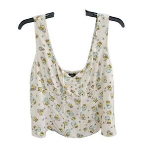 Keroppi Sanrio Ruched Tank Top‎ Women's Plus Size 2x Sleeveless Lightweight
